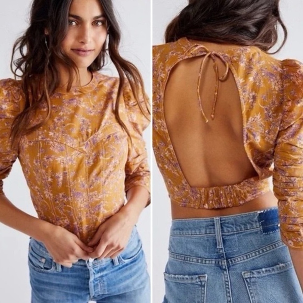 Free People Monica Corset Crop Top - Picture 3 of 5